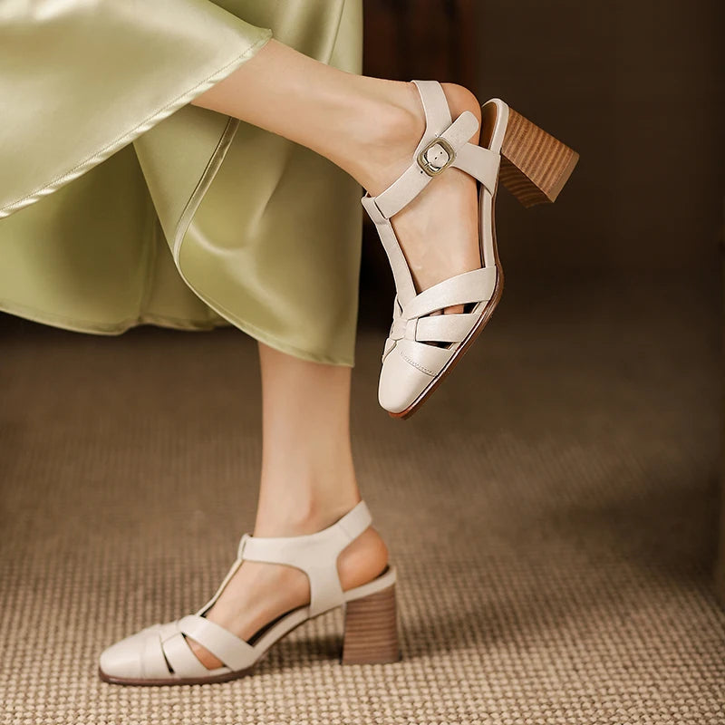 Roma Strata Leather Sandals