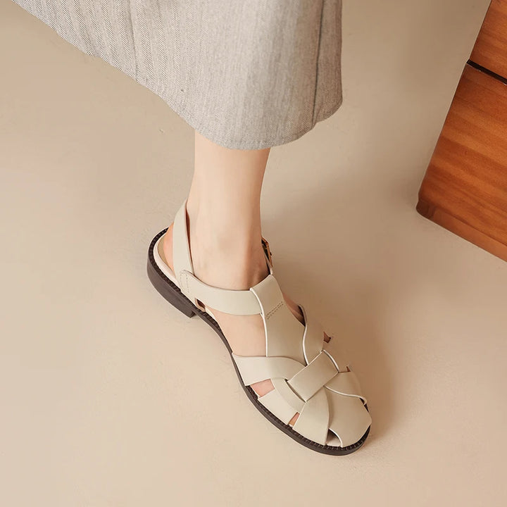 Marcella Caged Leather Sandals