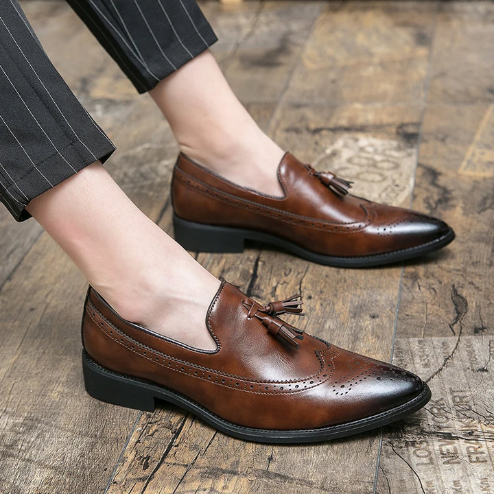 Bramwell Leather Tassel Loafers