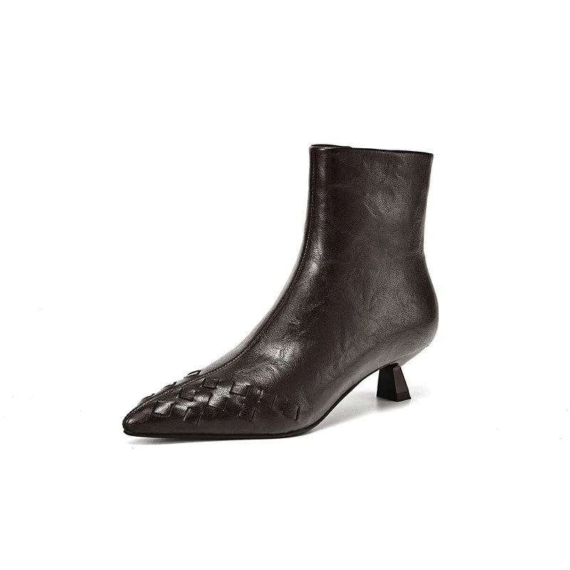 Intreccio Leather Boots