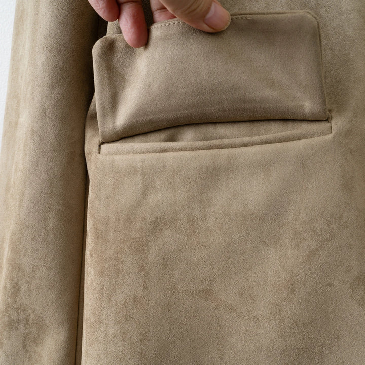 Terracotta Suede Blazer