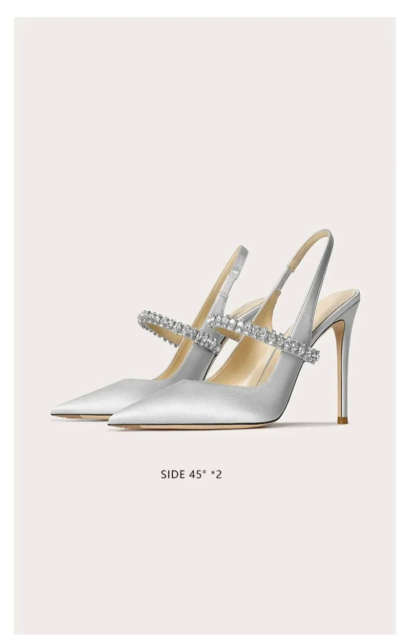 Stellina Crystal Strap Slingbacks