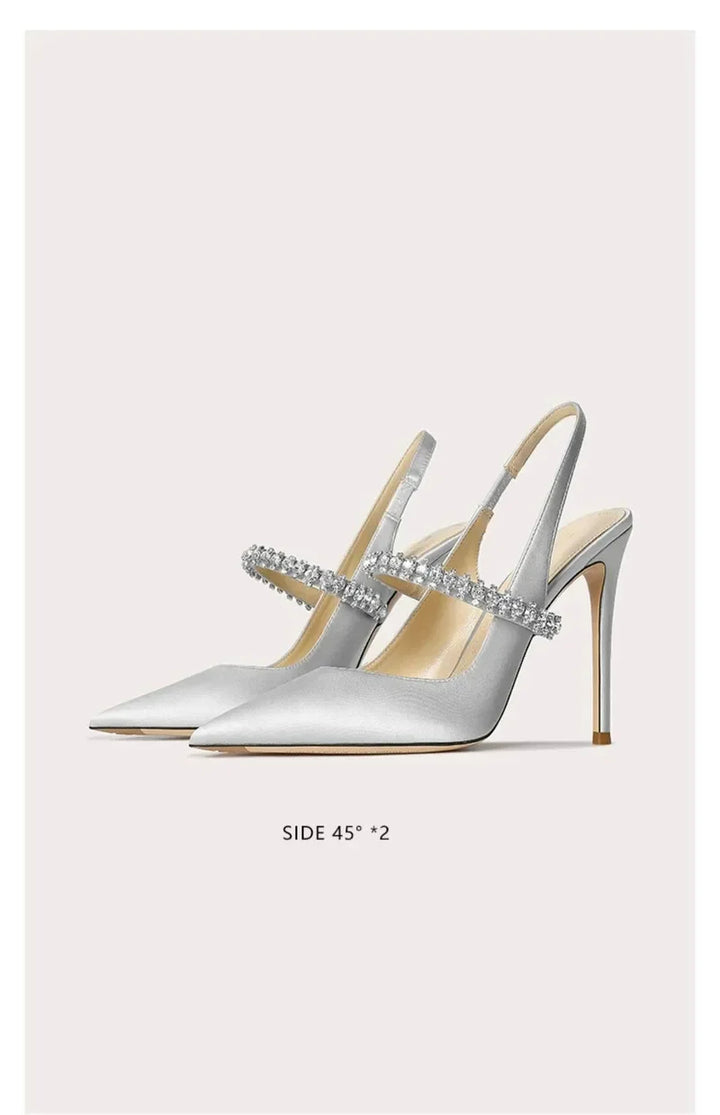 Stellina Crystal Strap Slingbacks