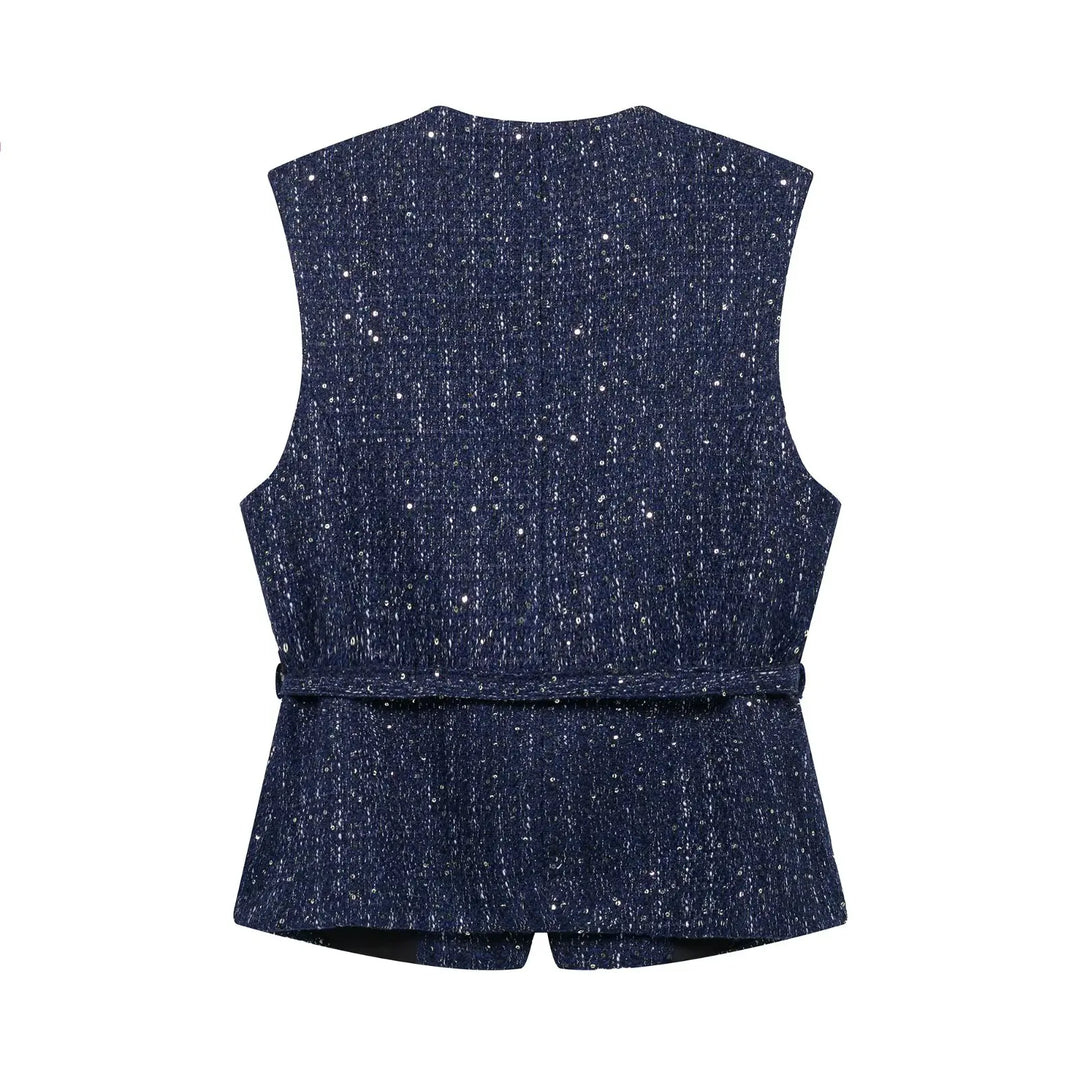 Delphine Tweed Vest