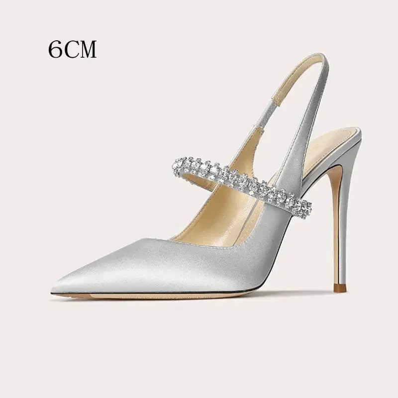 Stellina Crystal Strap Slingbacks