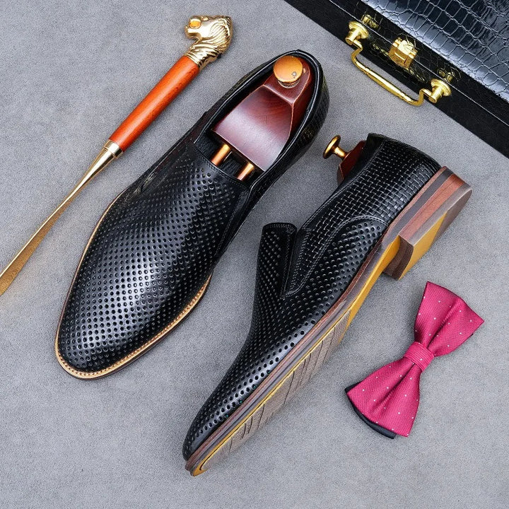 Traforato Perforated Leather Loafers