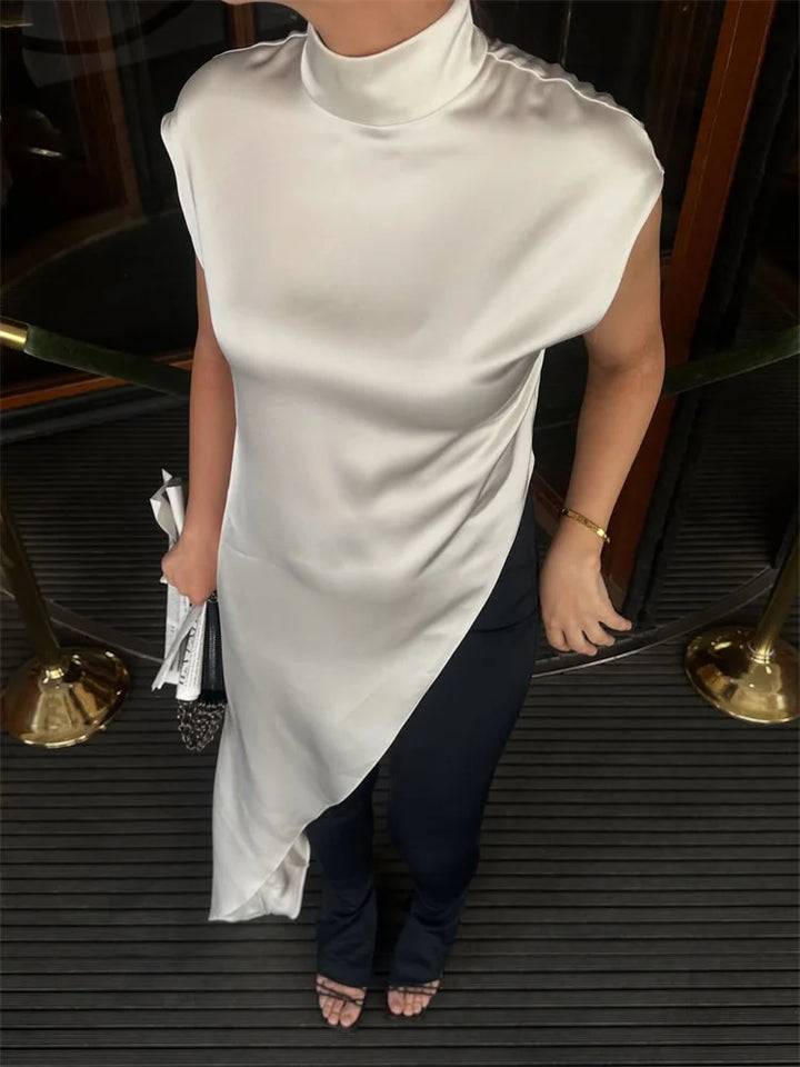 Ophira Satin Drape Top