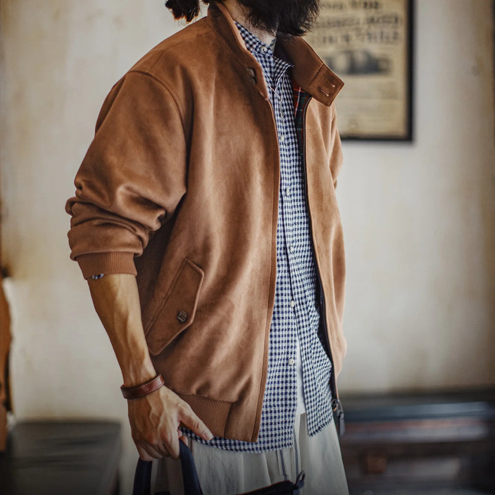 Mercer Suede Harrington Jacket
