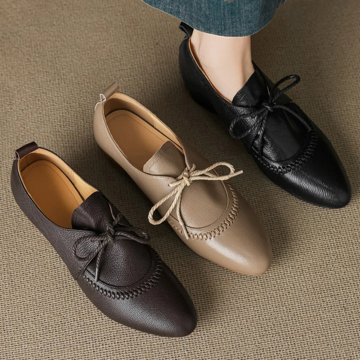 Eleanor Wedge Leather Shoes