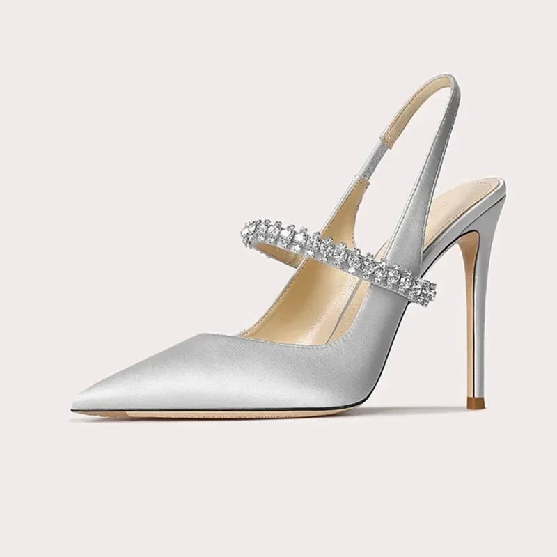 Stellina Crystal Strap Slingbacks