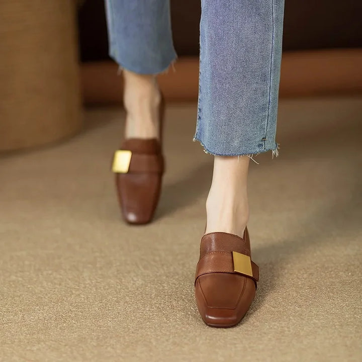 Maren Gold Bar Pumps