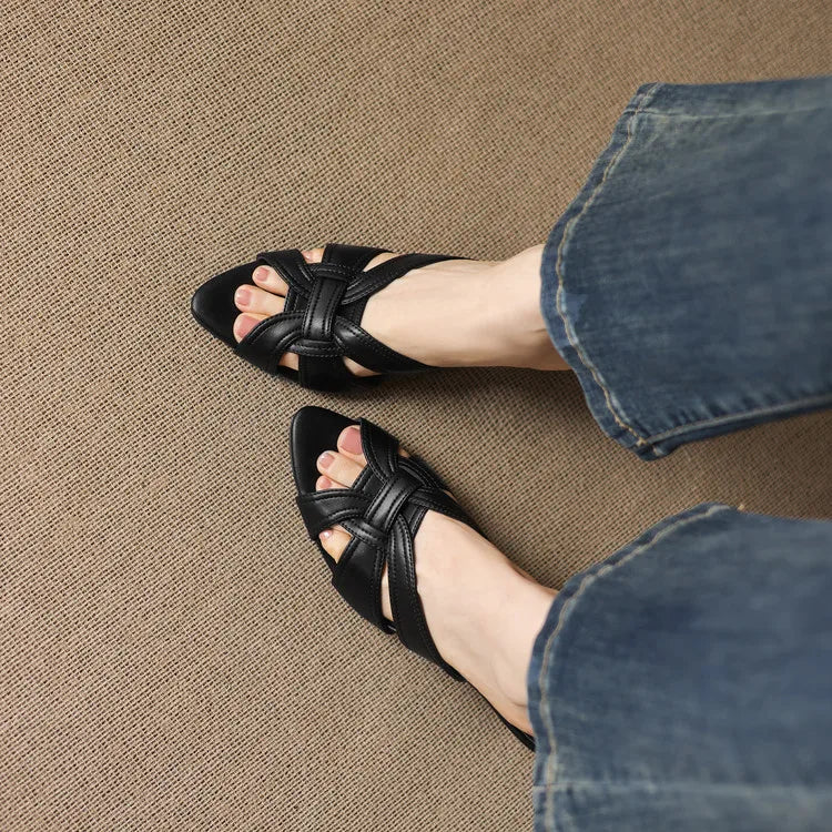 Intreccio Woven Heel Mules