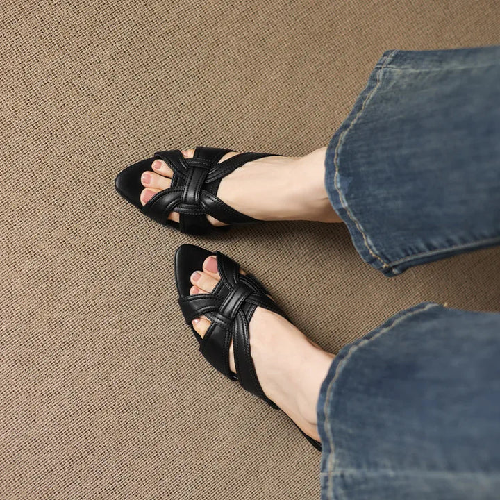 Intreccio Woven Heel Mules