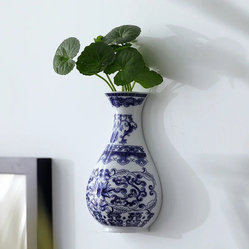 Blue Lotus Wall Vase