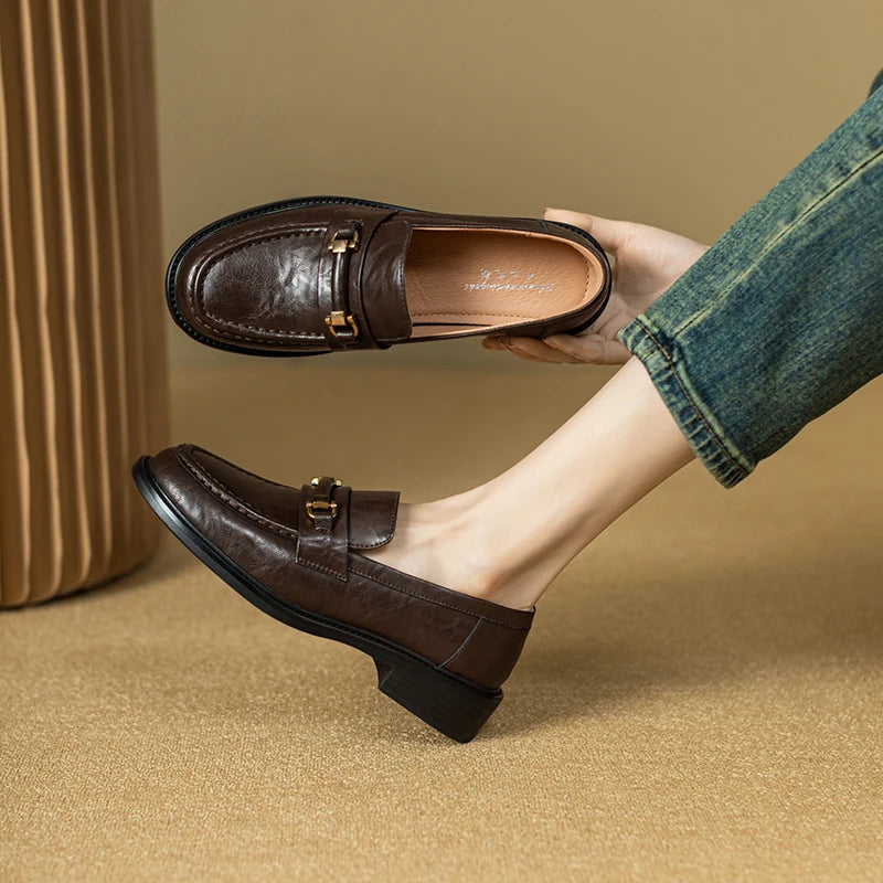 Orlena Leather Loafers
