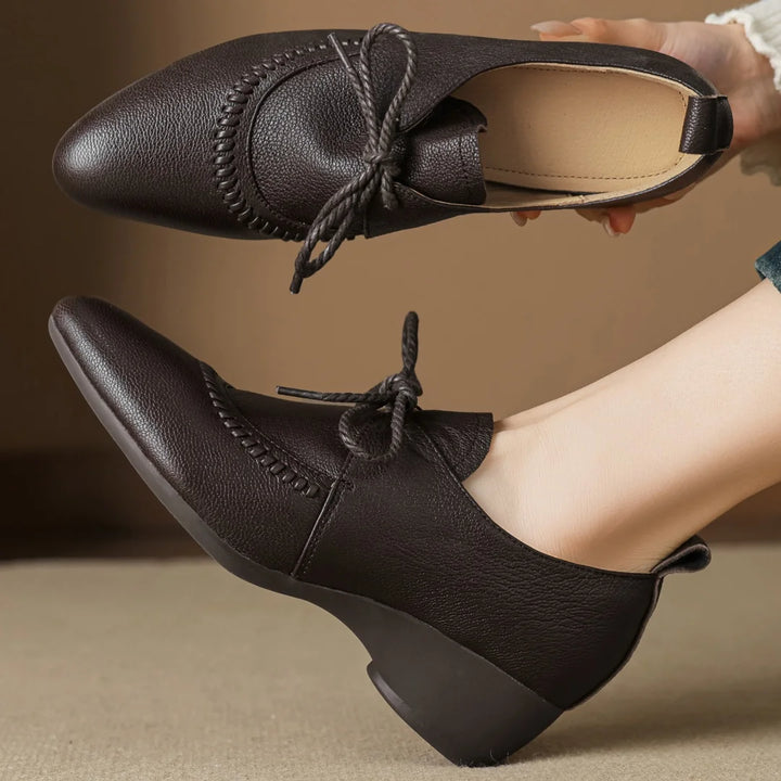 Eleanor Wedge Leather Shoes