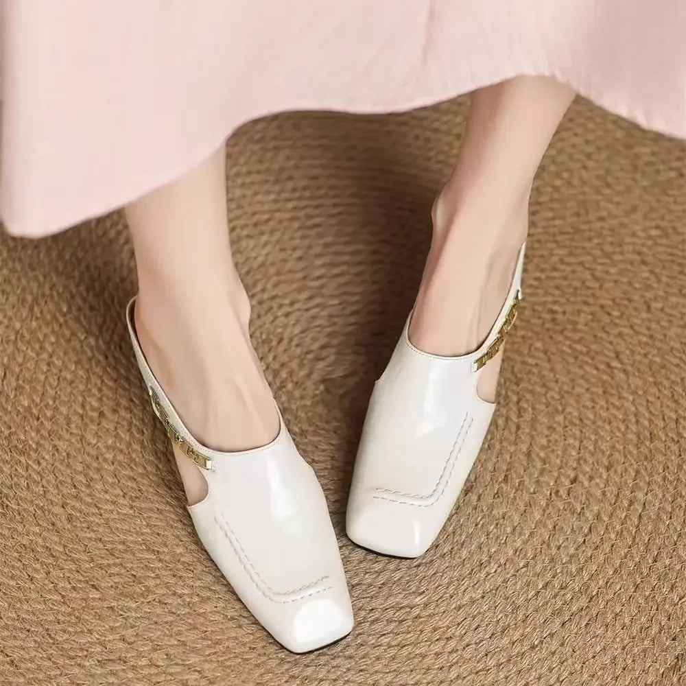 Foldvamp Square-Toe Mules