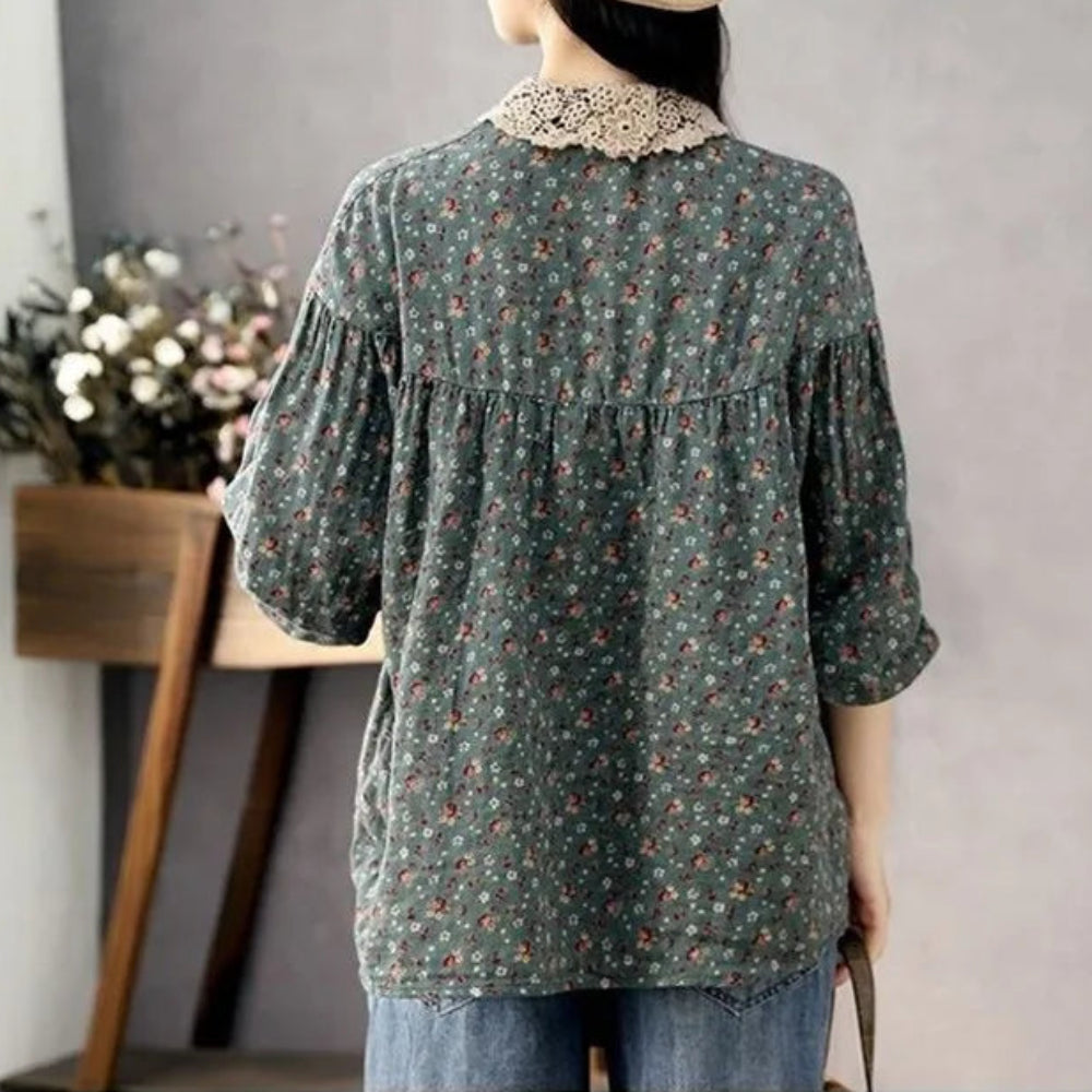 Fleur Linen Blouse