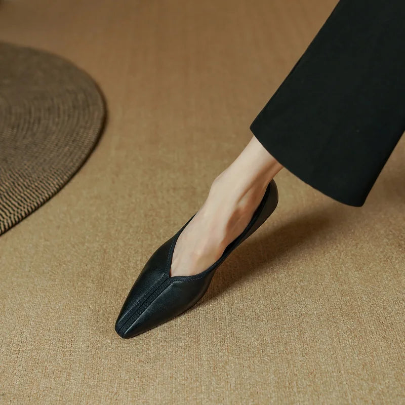 Allegra Grain Heel Pumps