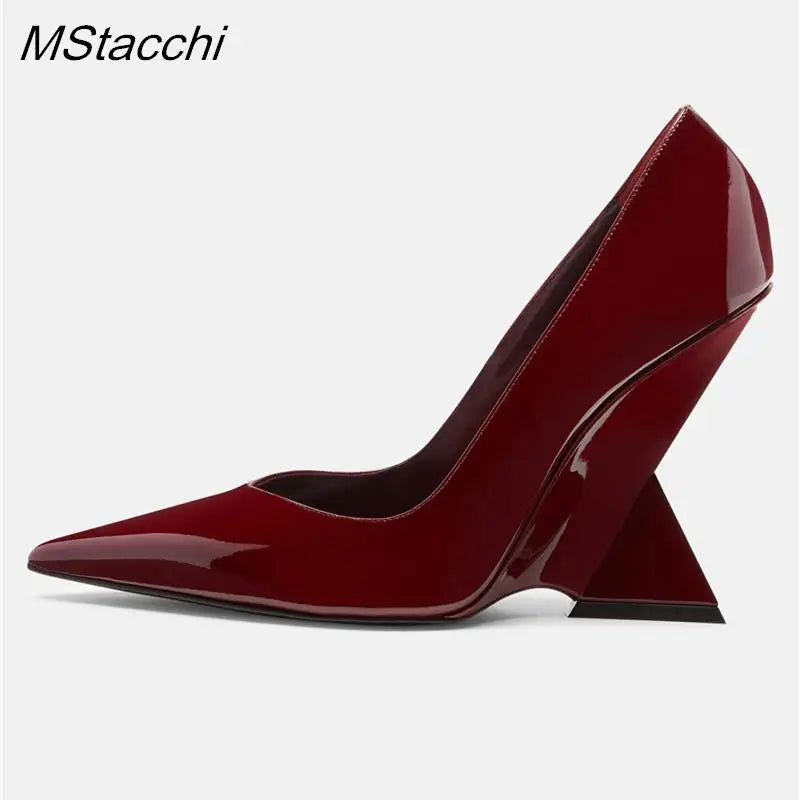 Piramide Sculpted Heel Pumps