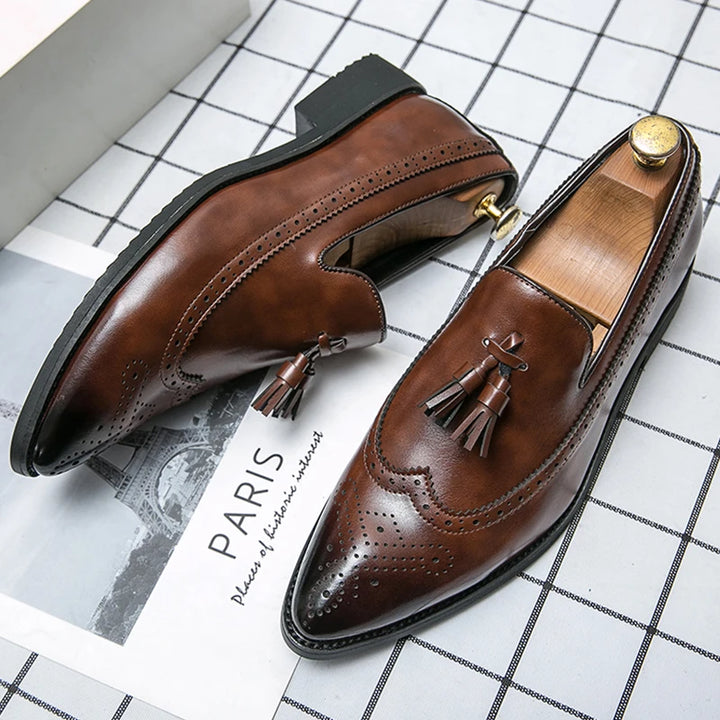 Bramwell Leather Tassel Loafers