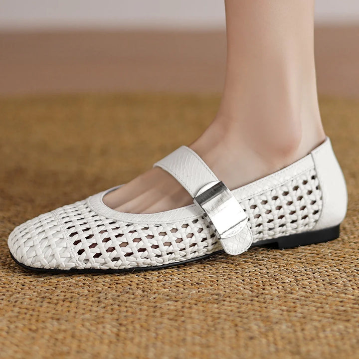 Intreccio Woven Mary Jane Flats
