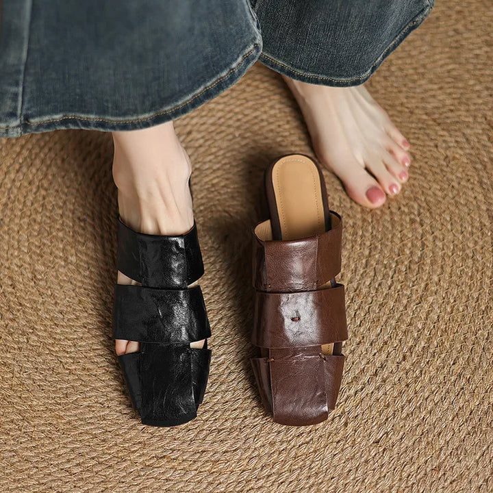 Amara Leather Mules