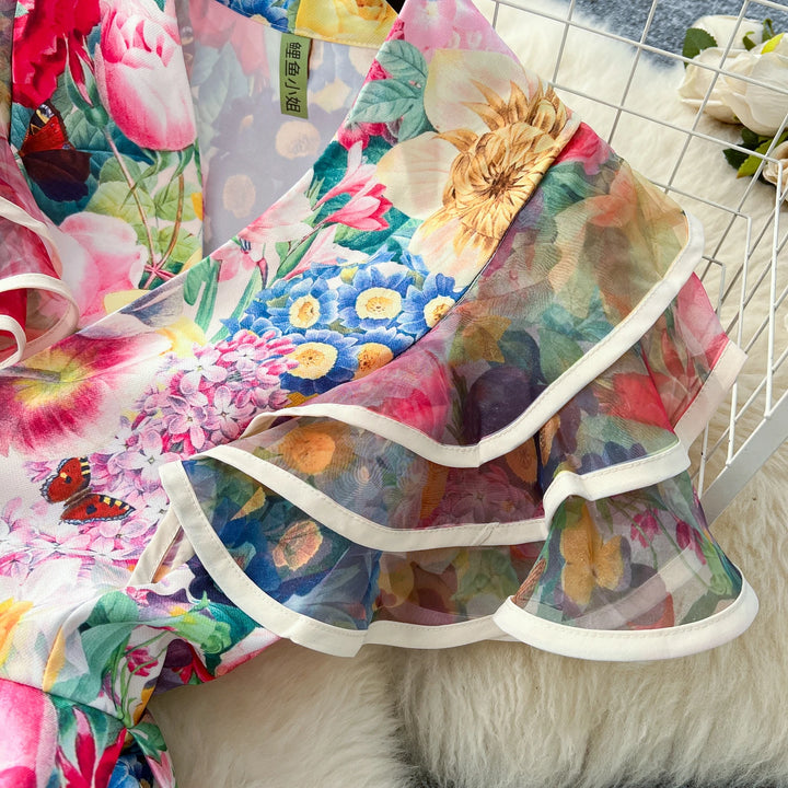 Painted Orchid Maxi Dress