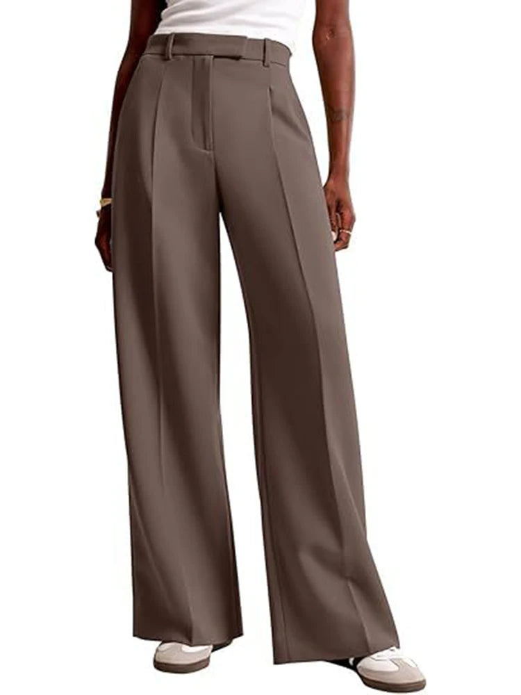 Pieghetta Pleated Wide-Leg Trousers