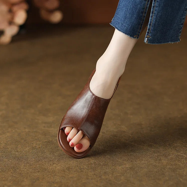 Montara Leather Slingbacks