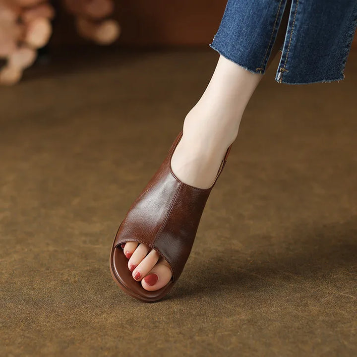 Montara Leather Slingbacks