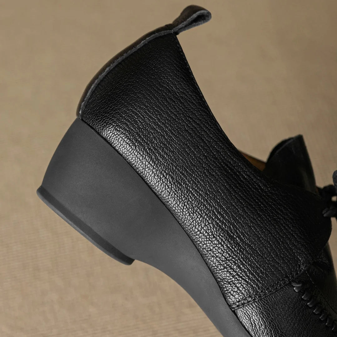 Eleanor Wedge Leather Shoes