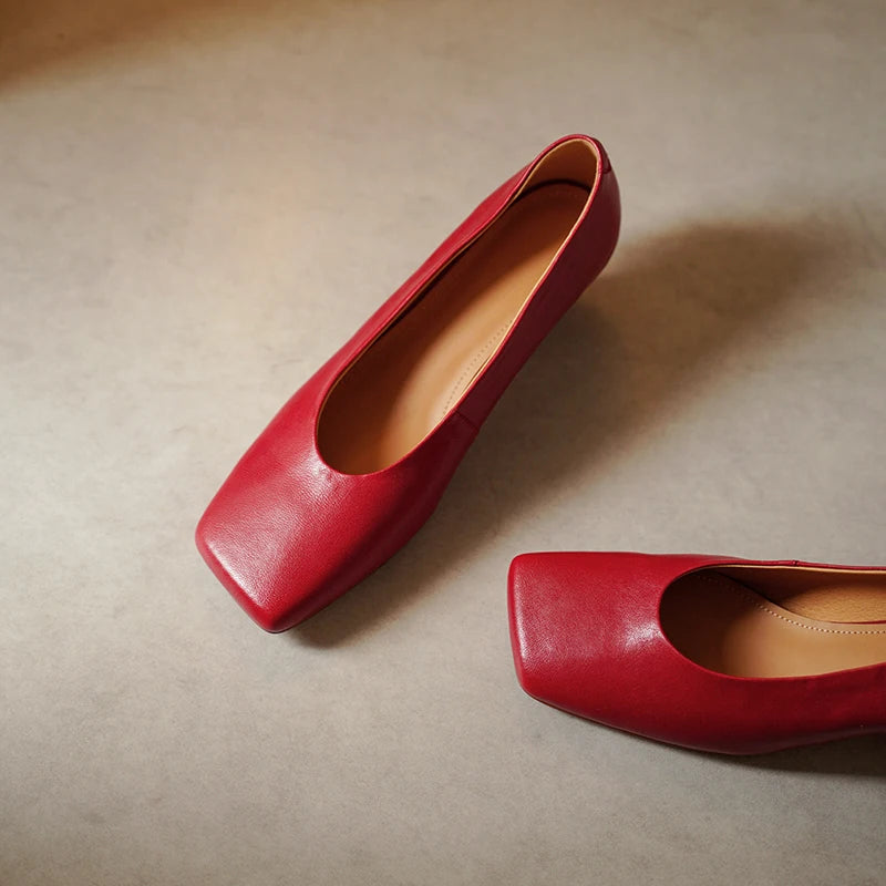 Portia Square Toe Pumps
