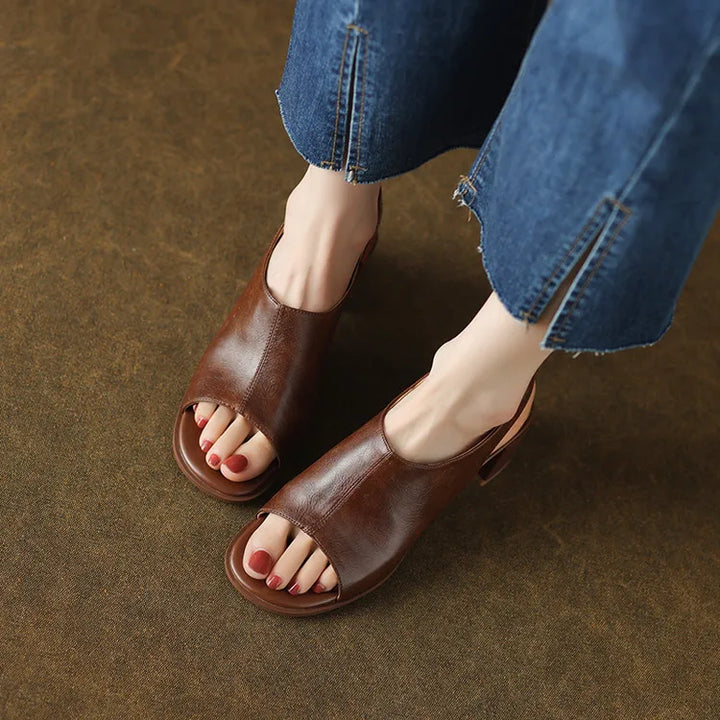 Montara Leather Slingbacks