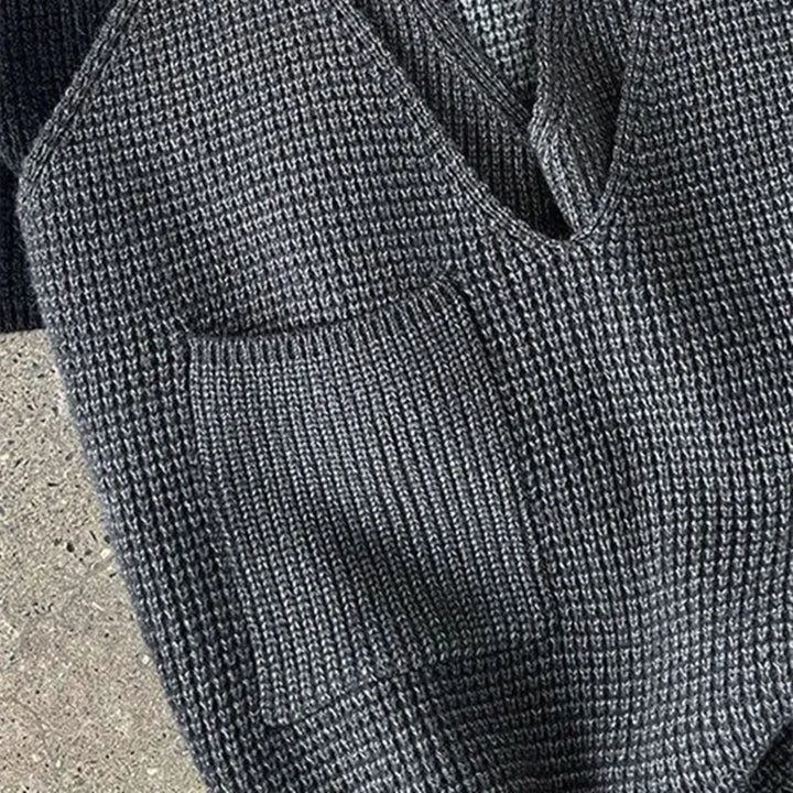 Waffleknit Slouch Vest