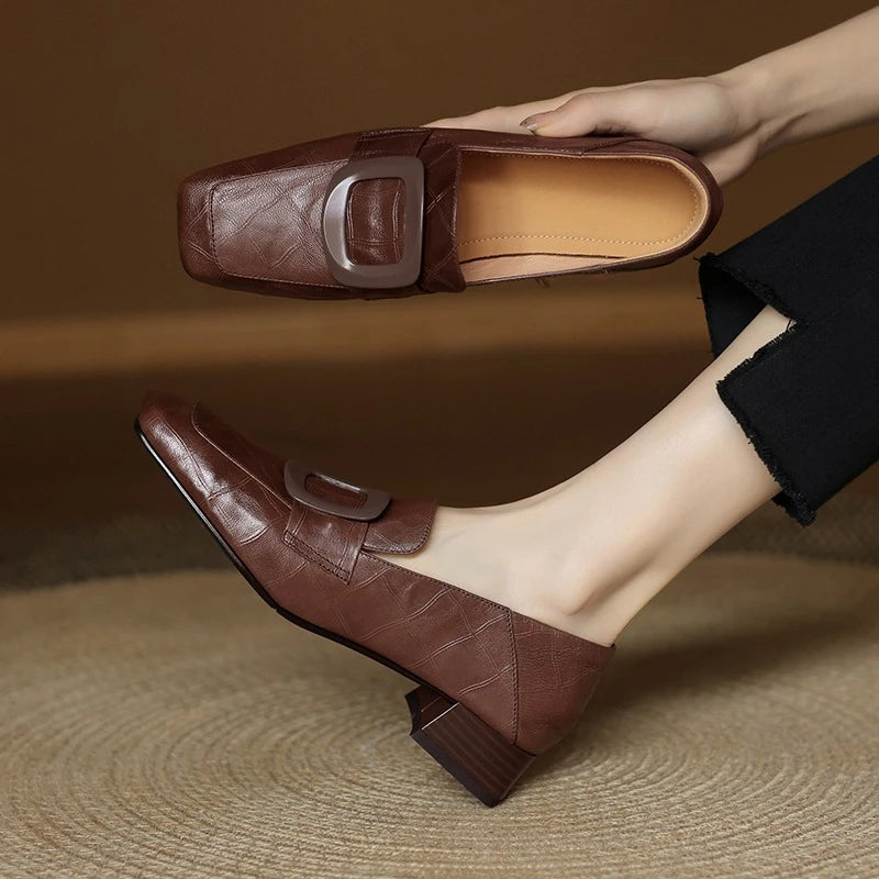 Brielle Buckle Loafers