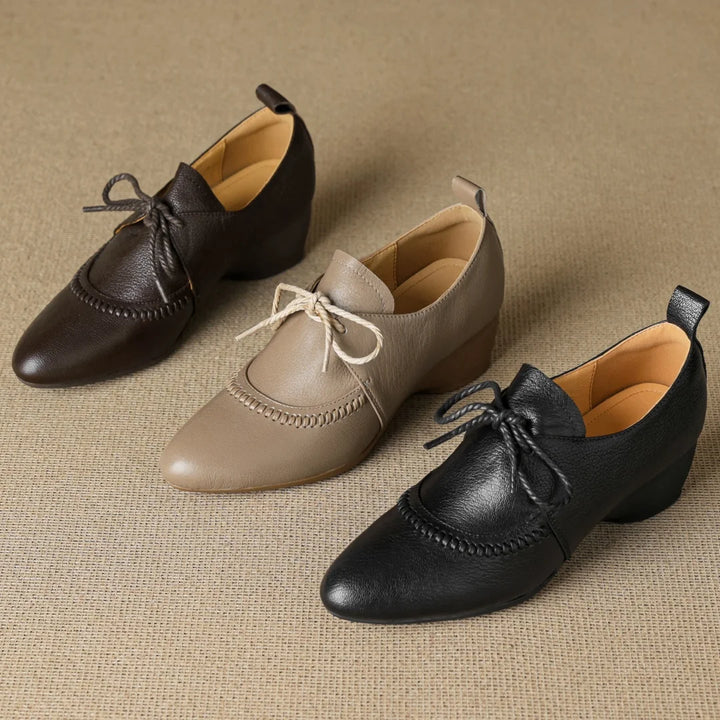 Eleanor Wedge Leather Shoes