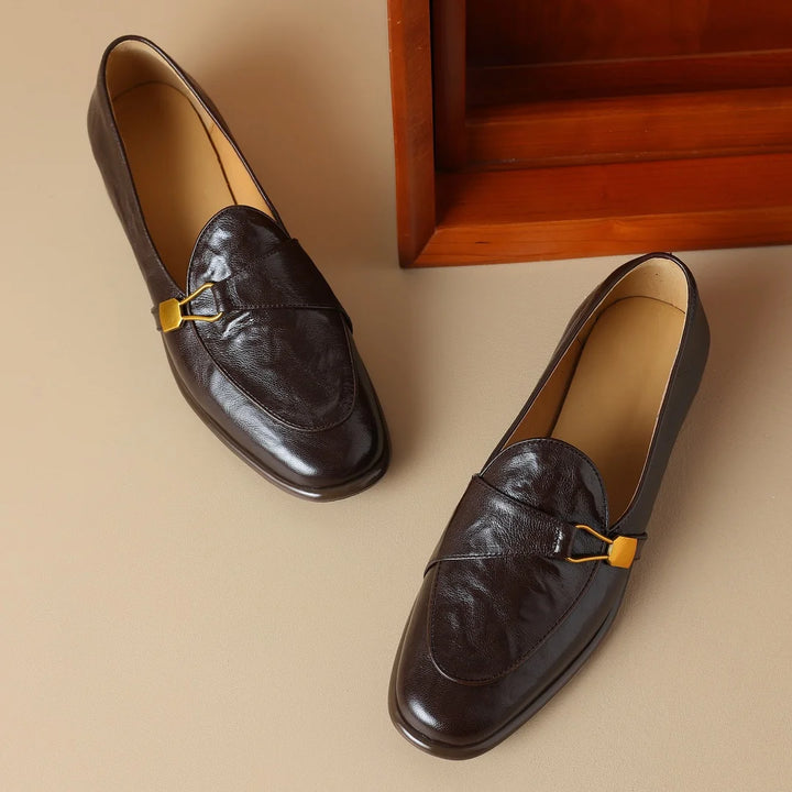 Donatella Buckle Loafers