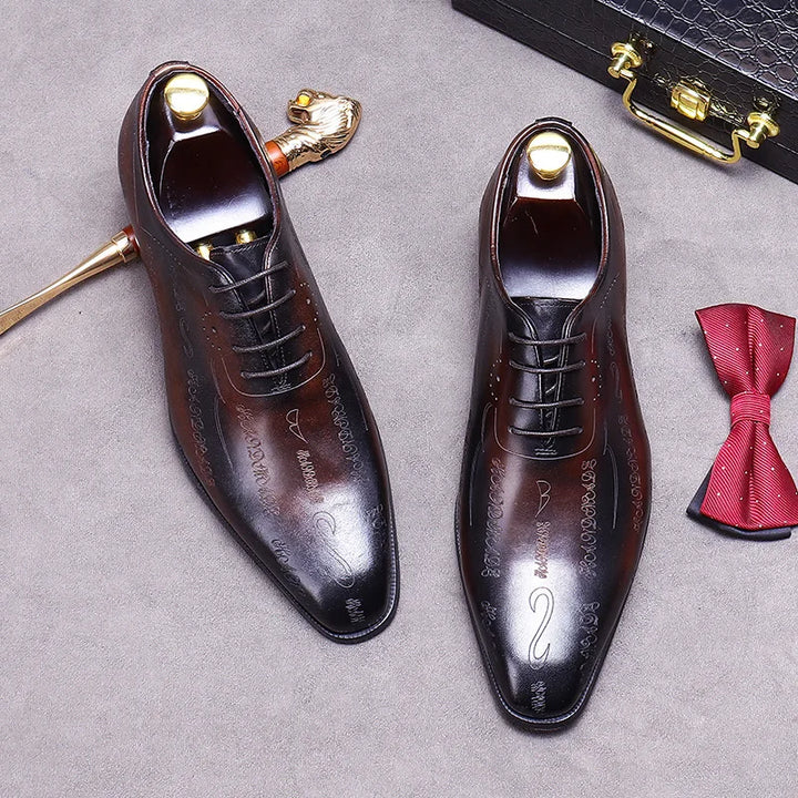 Pergamena Engraved Oxford Shoes