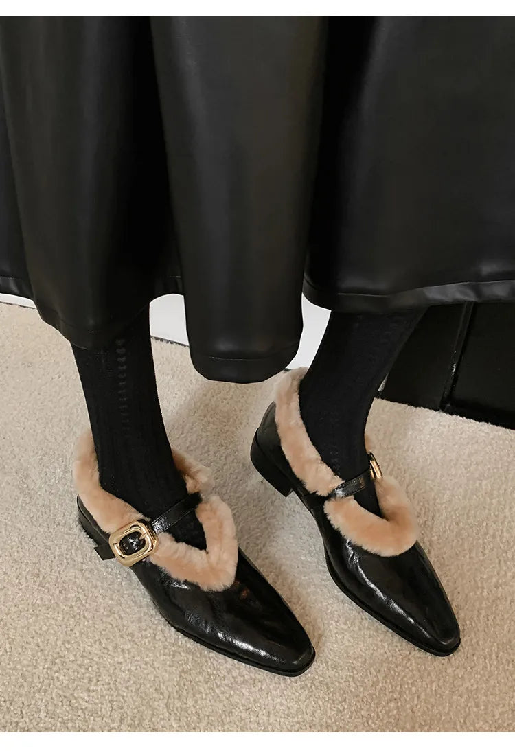 Nordwyn Leather Wool Pump