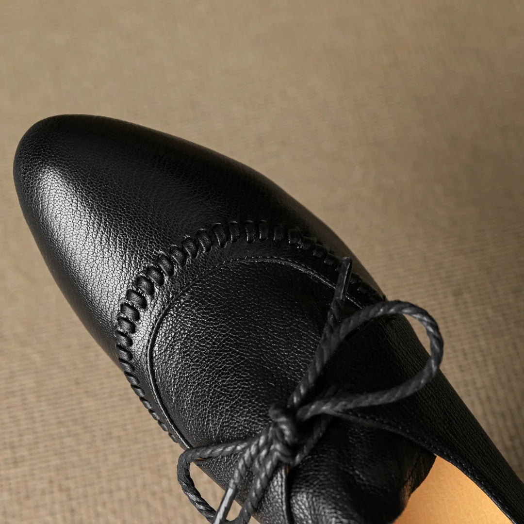 Eleanor Wedge Leather Shoes