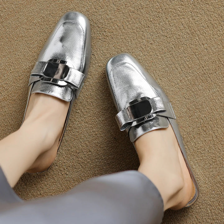 Silverkiss Leather Mules