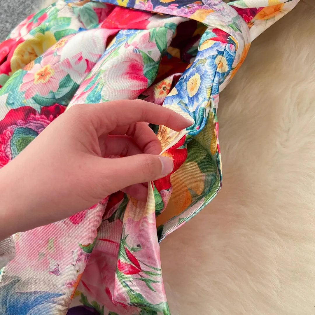 Painted Orchid Maxi Dress