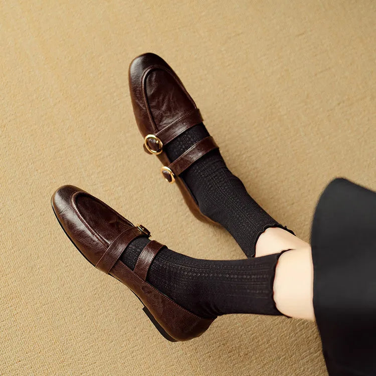 Fiora Buckle Flats