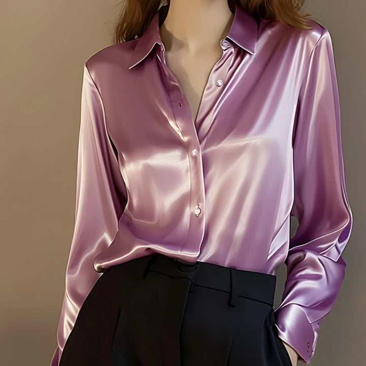 Lustra Satin Button Down
