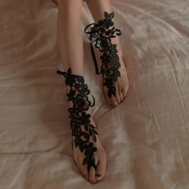Fioritura Lace Foot Cover Stockings