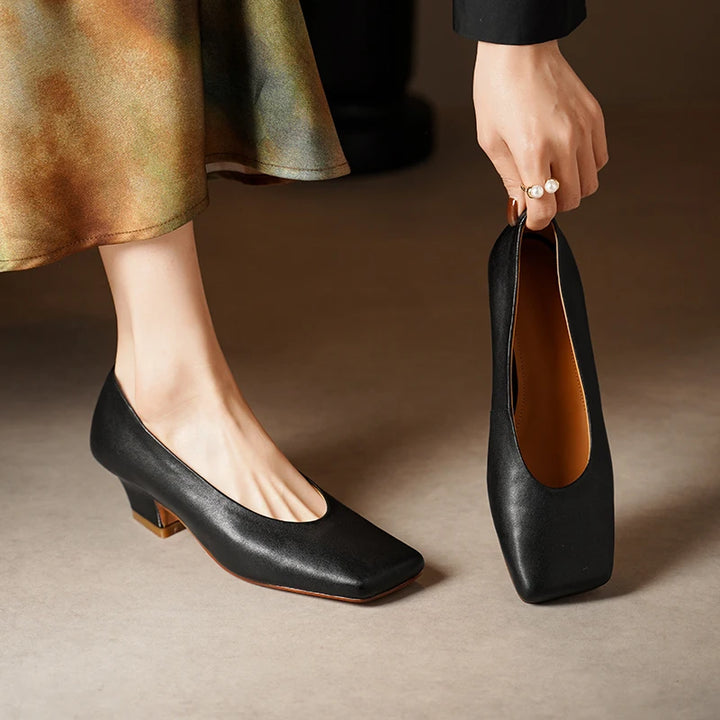 Portia Square Toe Pumps