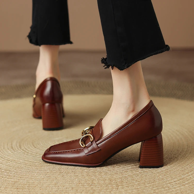 Brielle Leather Pumps