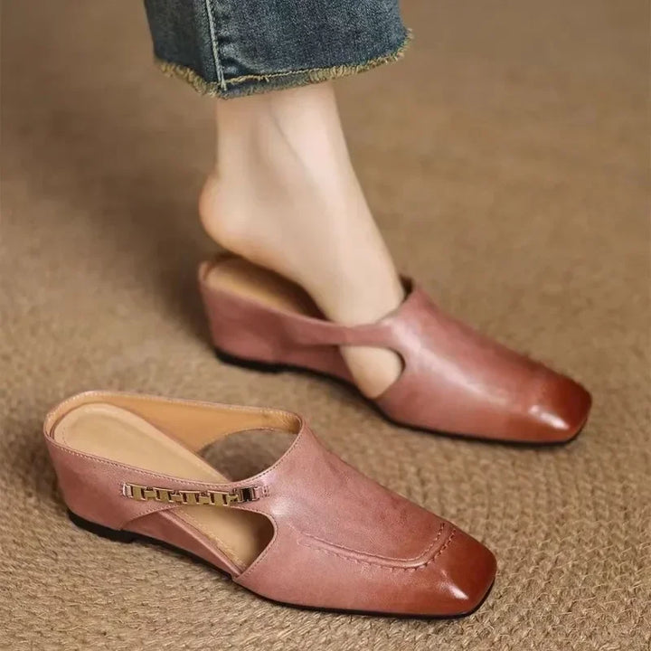 Foldvamp Square-Toe Mules