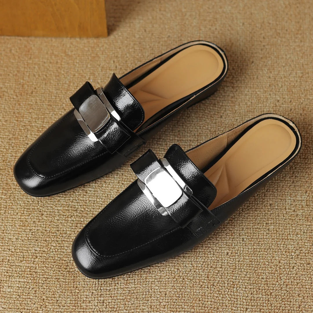 Silverkiss Leather Mules